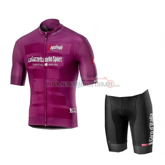 Abbigliamento Ciclismo Giro d'Italia Manica Corta 2019 Viola